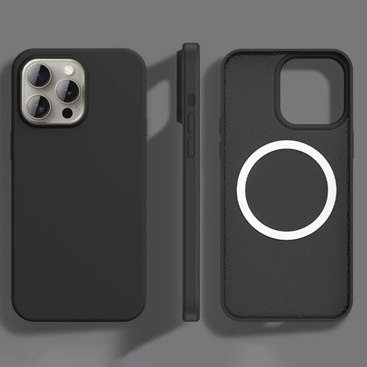 iPhone 14 Pro Max Mobilskal MagSafe Ultra Thin Silikon (Svart) | 2353 | AlltMobil