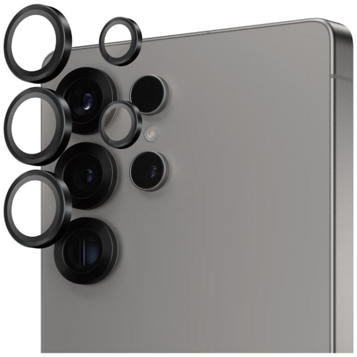 PanzerGlass - PanzerGlass Galaxy S25 Ultra Kameralinsskydd Härdat Glas Hoops - Svart