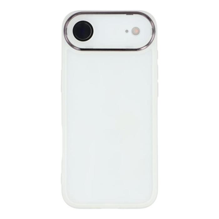 A-One Brand - iPhone Air Mobilskal Electroplated Kameraram - Transparent Vit