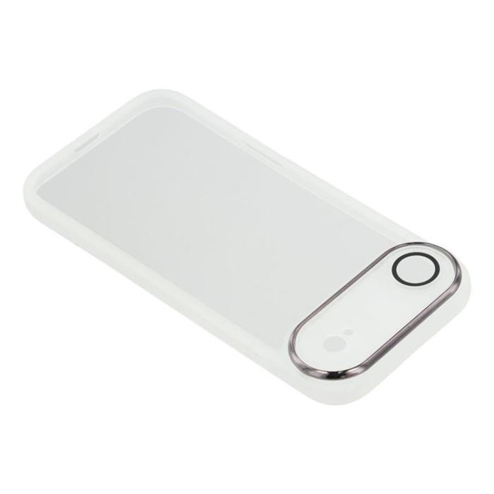 A-One Brand - iPhone Air Mobilskal Electroplated Kameraram - Transparent Vit