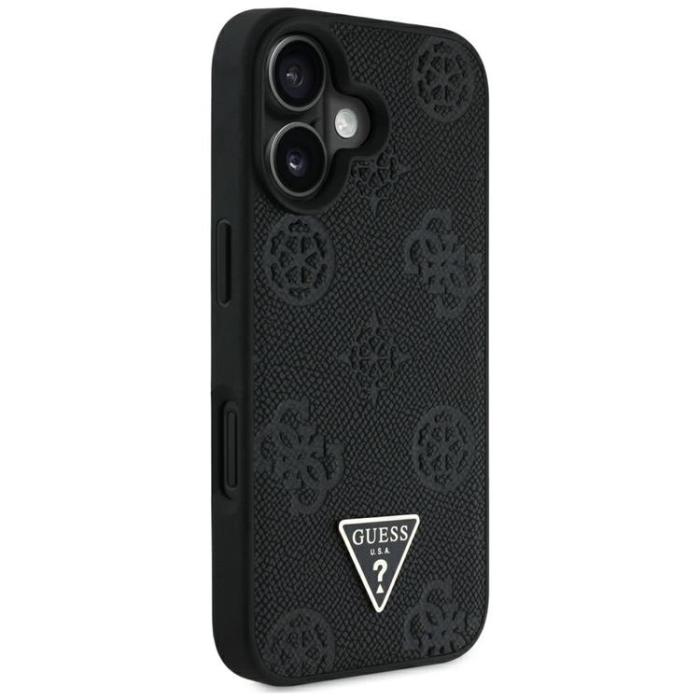 Guess - Guess iPhone 16 Mobilskal MagSafe Hot Stamp Peony Triangle