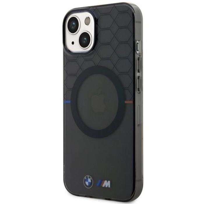 BMW - BMW iPhone 14 Plus Mobilskal Magsafe Pattern - Grå