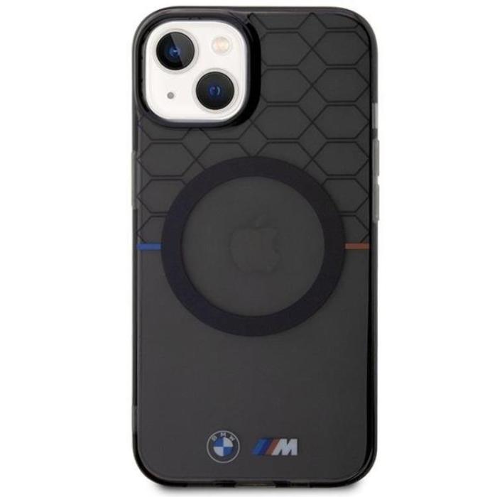BMW - BMW iPhone 14 Plus Mobilskal Magsafe Pattern - Grå