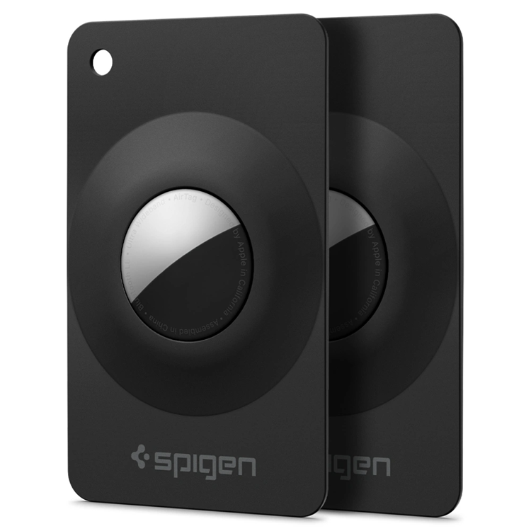 [2-Pack] Spigen Skal För Apple Airtag 1/2 Airfit - Svart