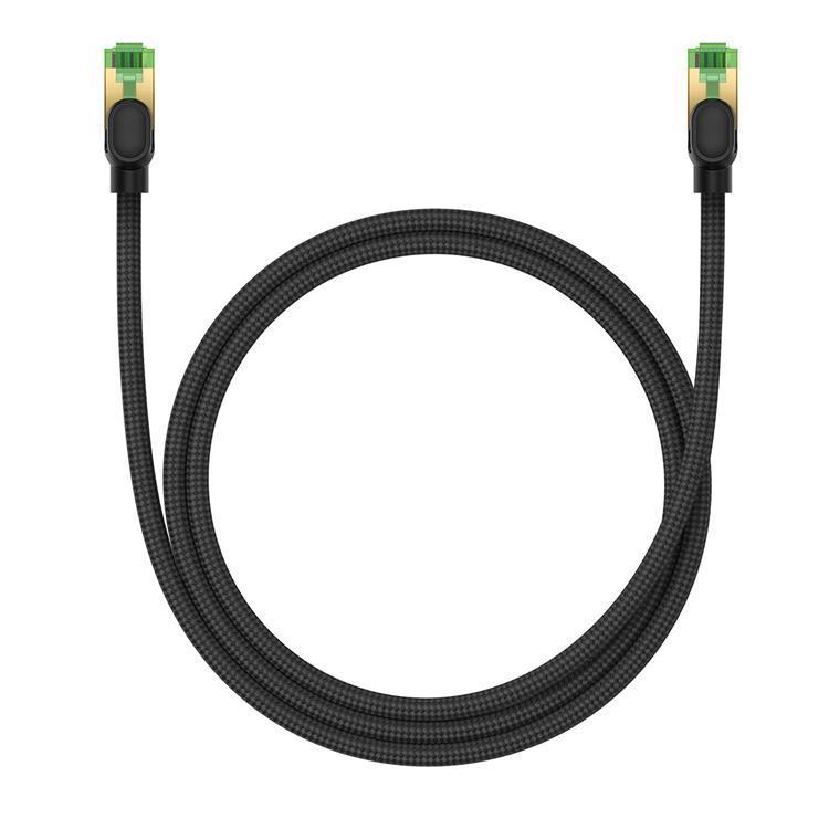 Baseus Nätverkskabel cat. 40Gbps 1m - Braided Svart | 3541 | AlltMobil