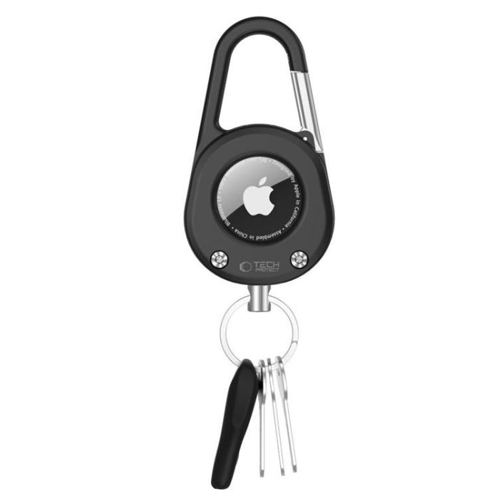 Tech-Protect - Tech-Protect Apple Airtag 1/2 Skal Nyckelring Slidelock - Svart