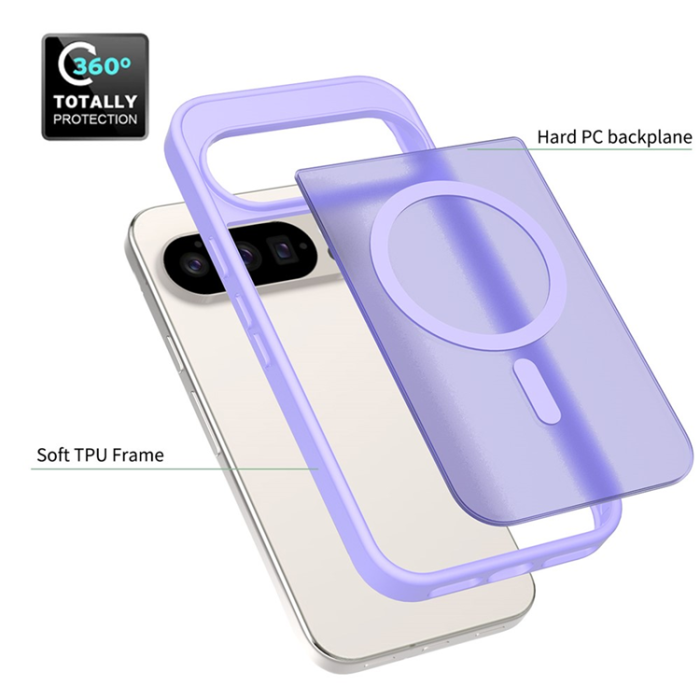 A-One Brand - Google Pixel 10/10 Pro Mobilskal MagSafe Skin Touch - Lila