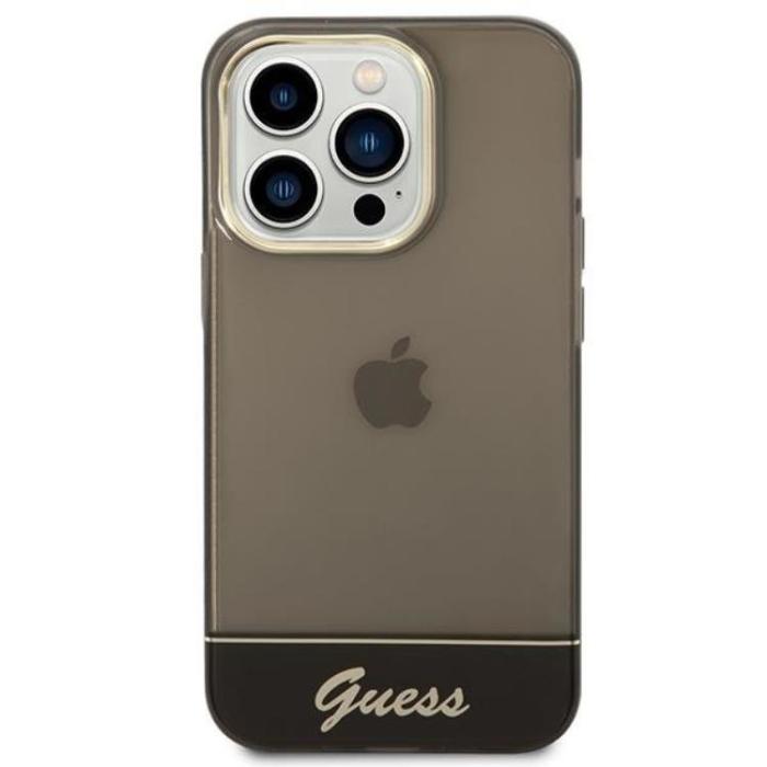 Guess - GUESS iPhone 14 Pro Max Skal Translucent - Svart