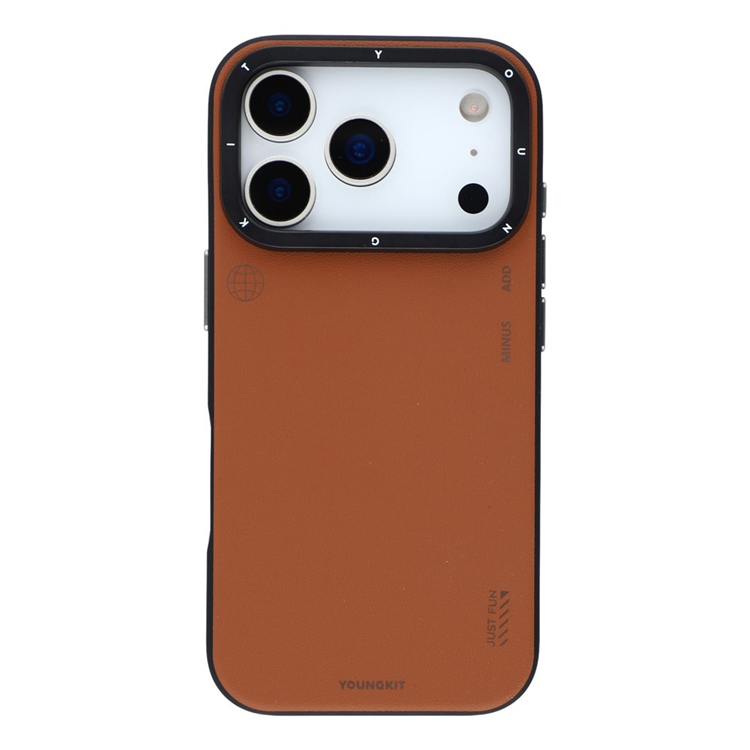 YOUNGKIT iPhone 17 Pro Mobilskal MagSafe PU-Läder - Bronze | 2353 | AlltMobil