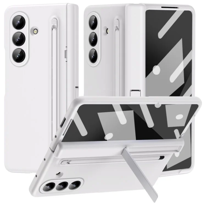 A-One Brand - Galaxy Z Fold 7 Mobilskal Kickstand med Stylus och Härdat Glas