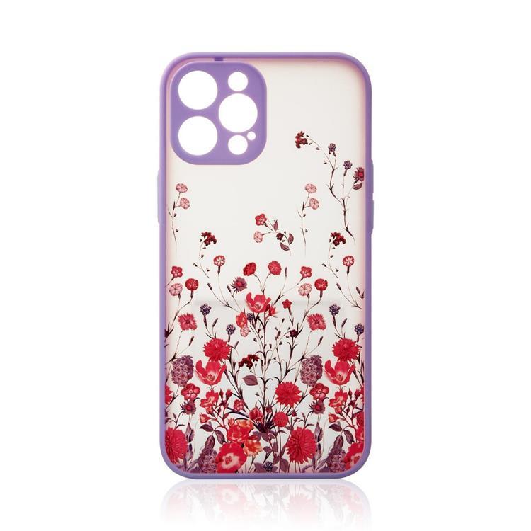 iPhone 12 Pro Max Skal Flower Design - Lila | 2353 | AlltMobil