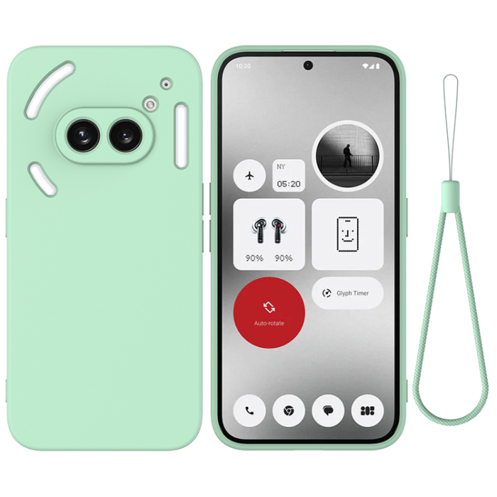 A-One Brand - Nothing Phone (2a) Plus Mobilskal Liquid Silikon med Handrem