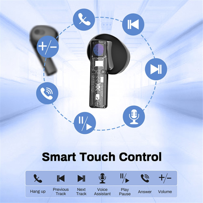 A-One Brand - Trådlösa Hörlurar In-Ear Bluetooth ENC P60 Pro - Orange