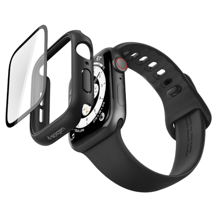 Spigen - Spigen Skal För Apple Watch (44mm) Thin Fit 360 - Svart