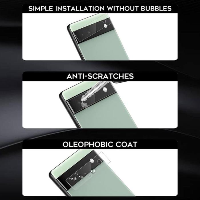 OEM - [1-PACK] Google Pixel 6a Härdat Glas Skärmskydd Kameralinsskydd - Clear