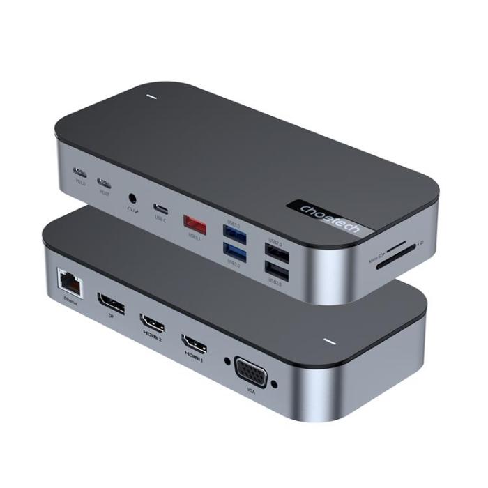 Choetech - Choetch HUB USB-C M52 - Grå