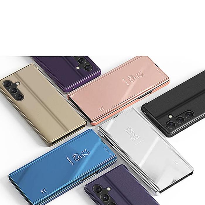 OEM - Galaxy A25 Mobilfodral Clear View Flip - Rosa