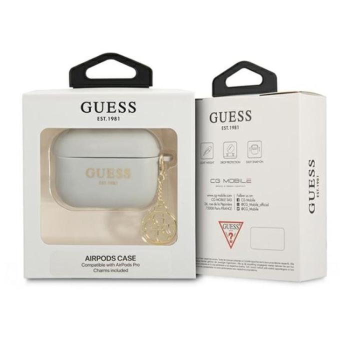 Guess - Guess AirPods Pro Skal Silicone Charm Collection - Grå