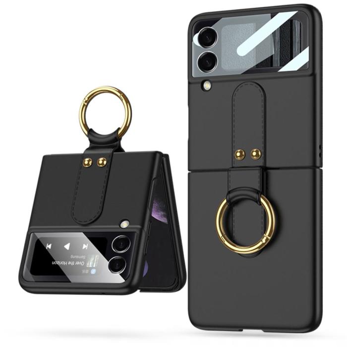 UTGATT1 - Galaxy Z Flip 4 Skal Icon Ring - Svart