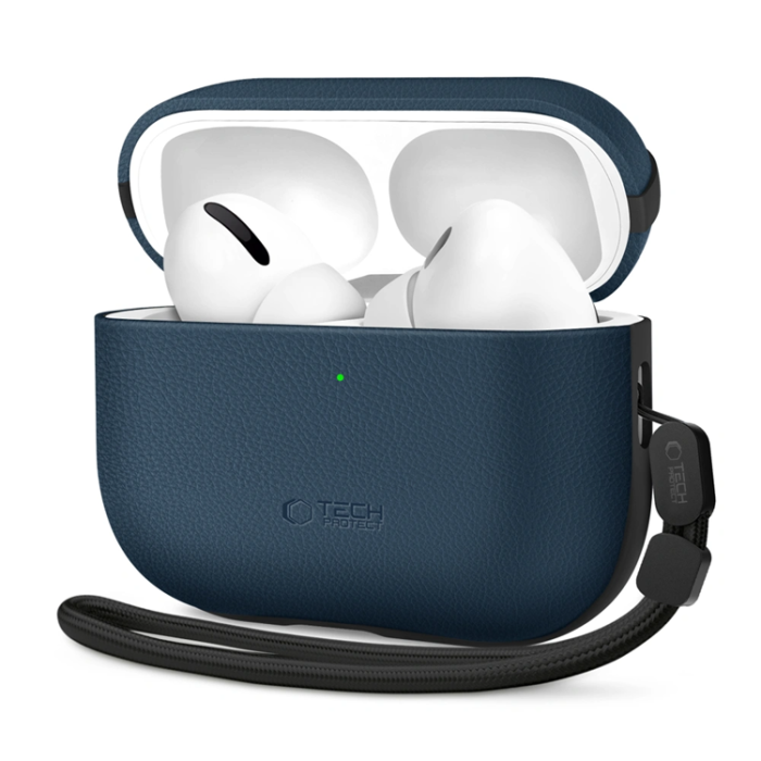 Tech-Protect - Tech-Protect Apple Airpods Pro 3 Skal Natural Fit - Marinblå