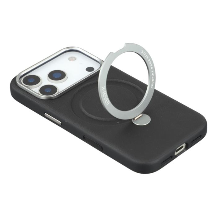 X-Level - X-LEVEL iPhone 17 Pro Mobilskal MagSafe Kickstand - Svart