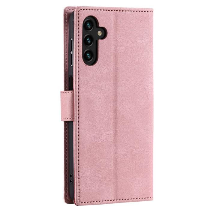 OEM - Plånboksfodral för Samsung Galaxy S26 Konstläder med handledsrem - Roséguld
