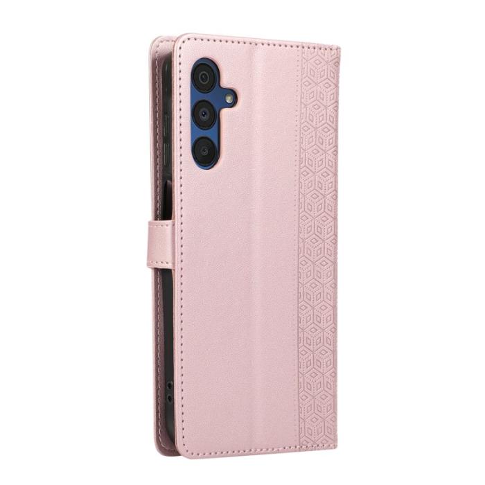 OEM - Mobilfodral för Samsung Galaxy S26 Konstläder med handledsrem - Roséguld