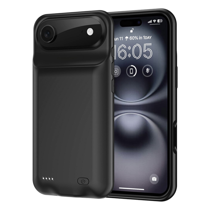 A-One Brand - iPhone 17 Air Batteriskal 6000mAh - Svart