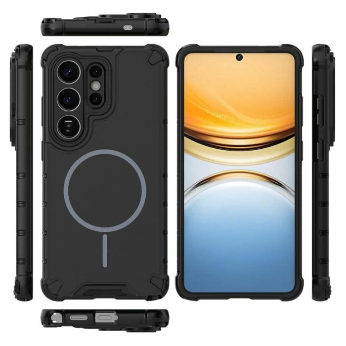 OEM - Mobilskal för Samsung Galaxy S26 Ultra Magnetiskt TPU + PC - Svart