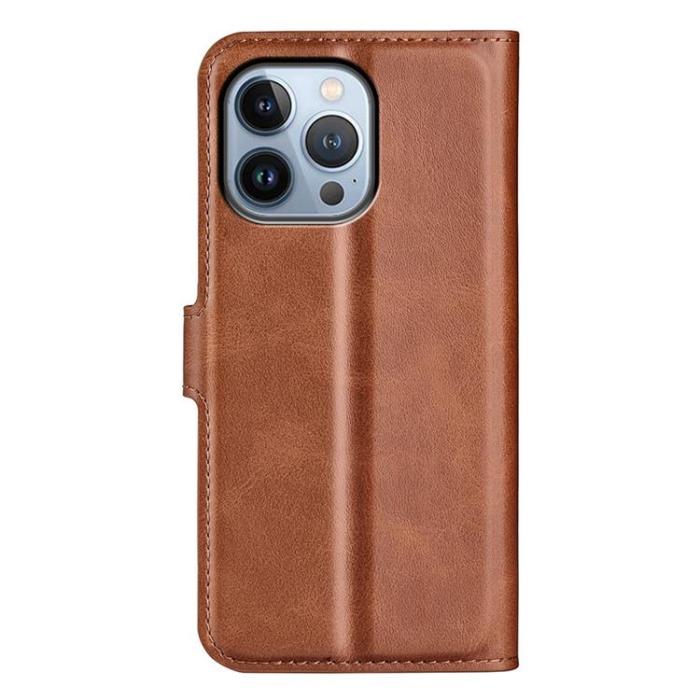 OEM - Flip Folio iPhone 14 Pro Max Plånboksfodral - Brun