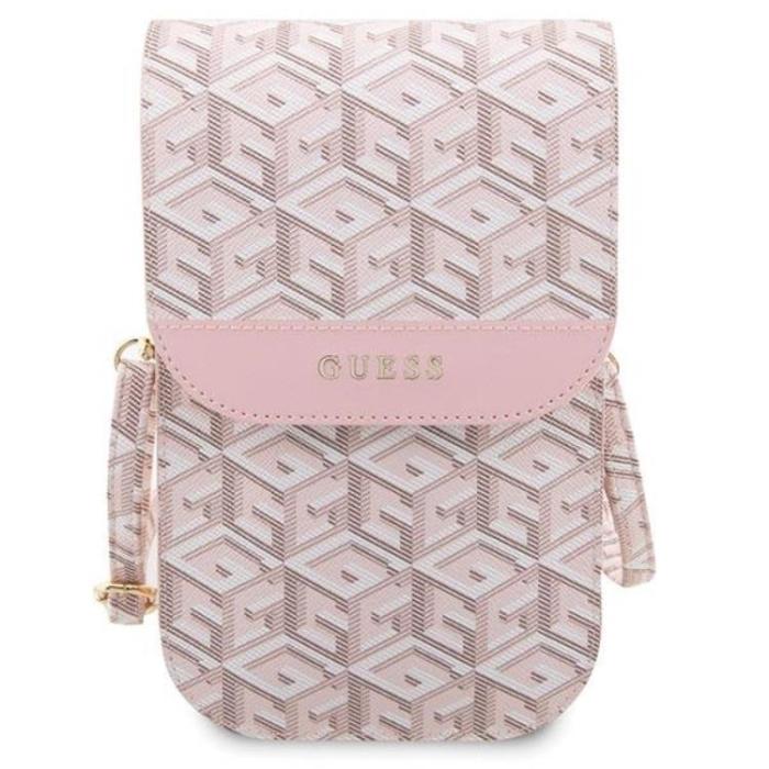 Guess - Guess Halsbandsfodral GCube Stripe - Rosa