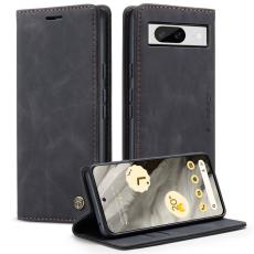 Caseme - CASEME 013 Series Mobilskal till Google Pixel 8 Magnetisk KonstL&auml;der Svart