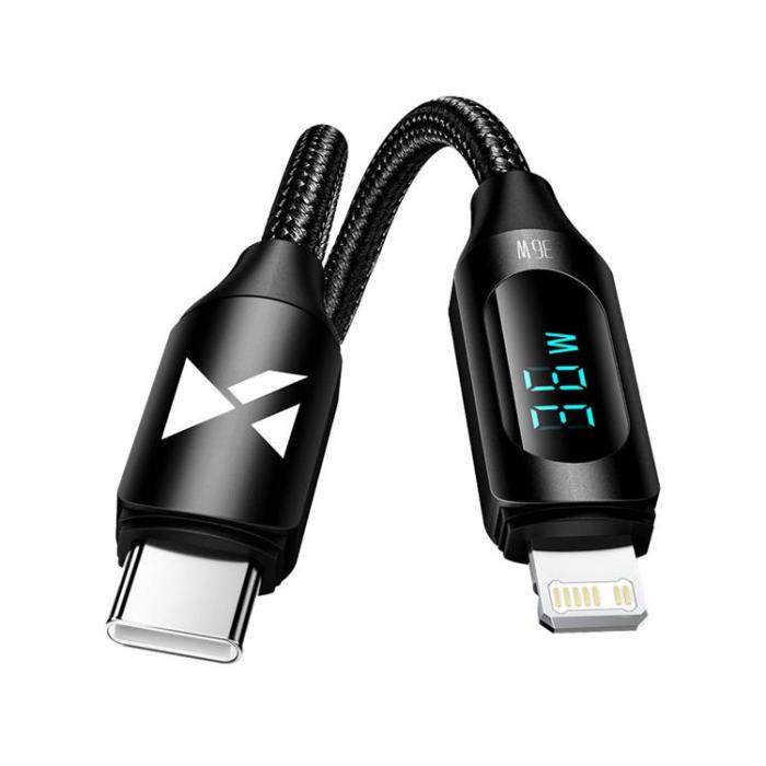 Wozinsky - Wozinsky USB-C till Lightning kabel 1m - Svart