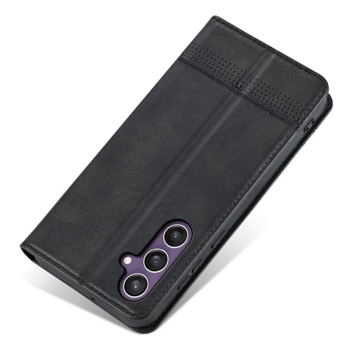 AZNS - AZNS Samsung Galaxy S24 FE Plånboksfodral Konstläder - Svart