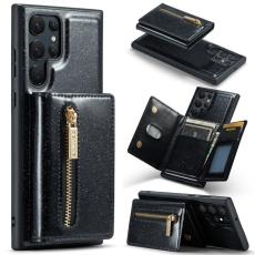 DG.MING - DG.MING M3 Series Konstl&auml;der Pl&aring;nboksfodral f&ouml;r Samsung Galaxy S24 Ultra - Svart