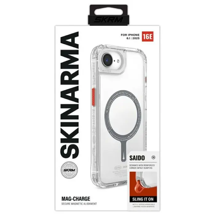 Skinarma - Skinarma iPhone 16e Mobilskal MagSafe Saido - Clear