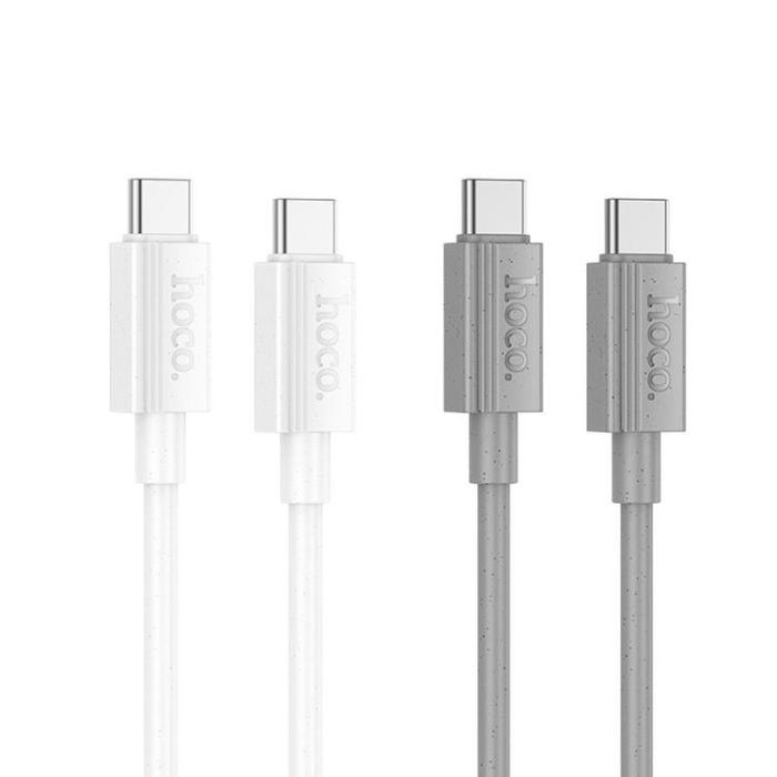 Hoco - HOCO USB-C Till USB-C 60W 1m Kabel 3A X107 - Vit