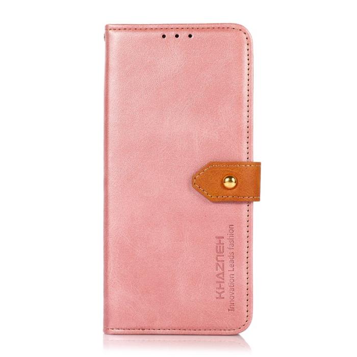 KHAZNEH - KHAZNEH Xiaomi 17 Pro Max Plånboksfodral Konstläder - Roséguld