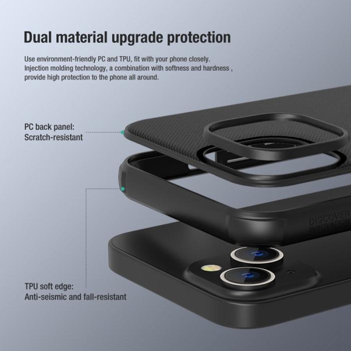 Nillkin - NILLKIN Super Frosted Shield Pro Fodral iPhone 14 Plus Svart