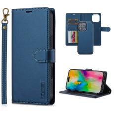 LC.imeeke - LC.IMEEKE L2 Series iPhone 16 Pro Pl&aring;nboksfodral Konstl&auml;der - Bl&aring;