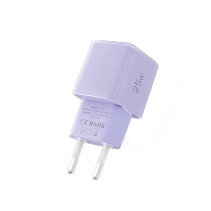 Tech-Protect - Tech-Protect Väggladdare USB-C 25W - Baby Lila
