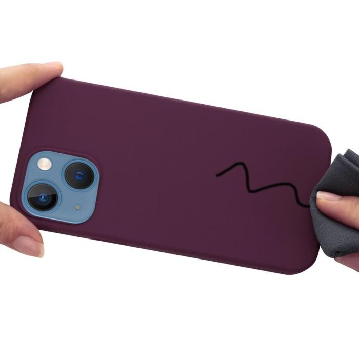 A-One Brand - MagSafe Liquid Silicone Skal iPhone 13 - Maroon