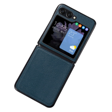 A-One Brand - Galaxy Z Flip 6/7 FE Mobilskal Cowhide Äkta Läder - Grön