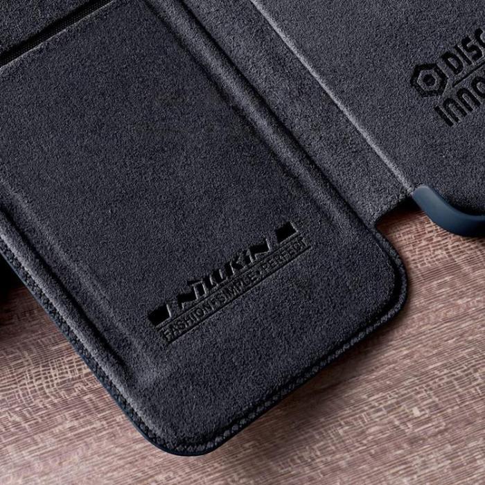 Nillkin - Nillkin iPhone 14 Plus Plånboksfodral QinPro Läder - Svart