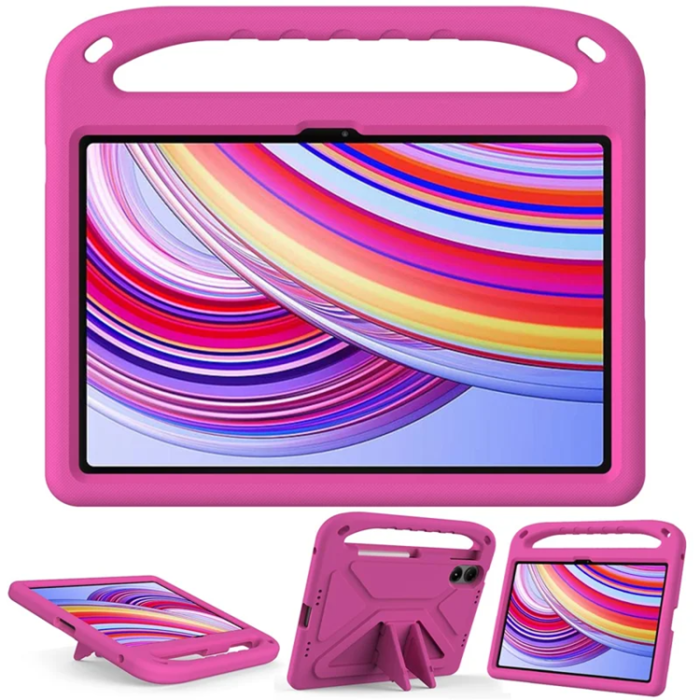 A-One Brand - Xiaomi Redmi Pad Pro/5G/Poco Pad Skal EVA Handgrepp Kickstand - Rose
