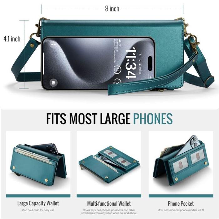 Caseme - CASEME Me10 Crossbody Väskor Zipper - Grön