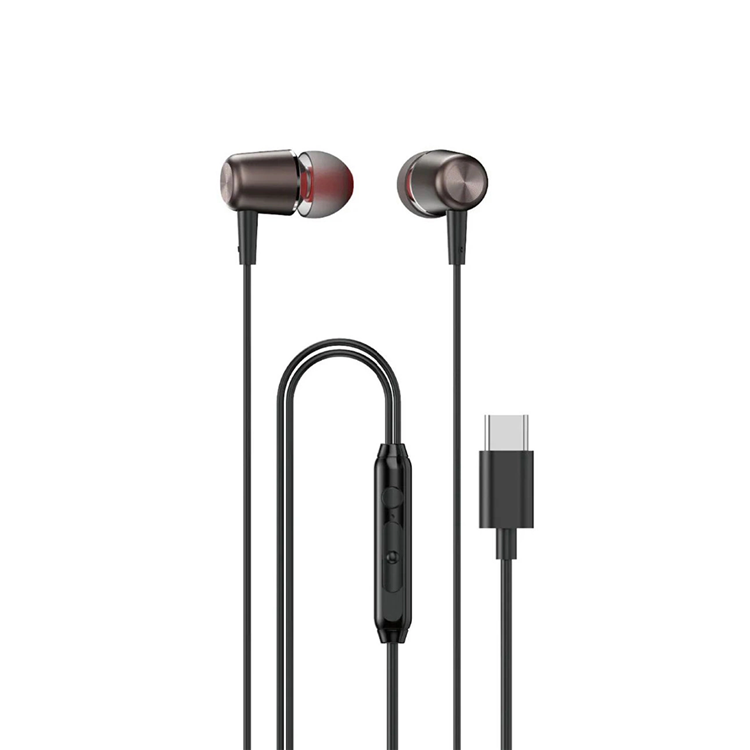 Dudao X1PROT In-Ear Hörlurar Anslutna USB-C Kabel 1.2 m - Svart | 505771 | AlltMobil