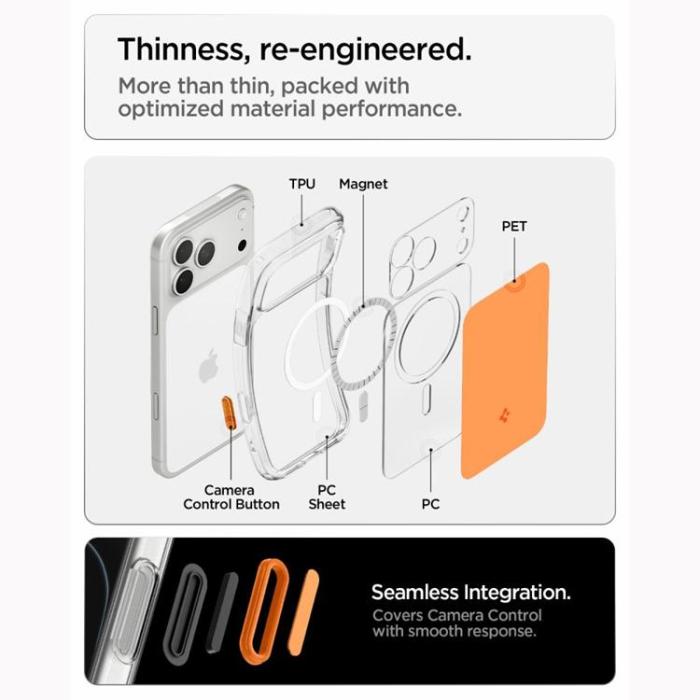 Spigen - Spigen Mobilskal För iPhone 18 Pro/17 Pro Magsafe Ultra Hybrid T