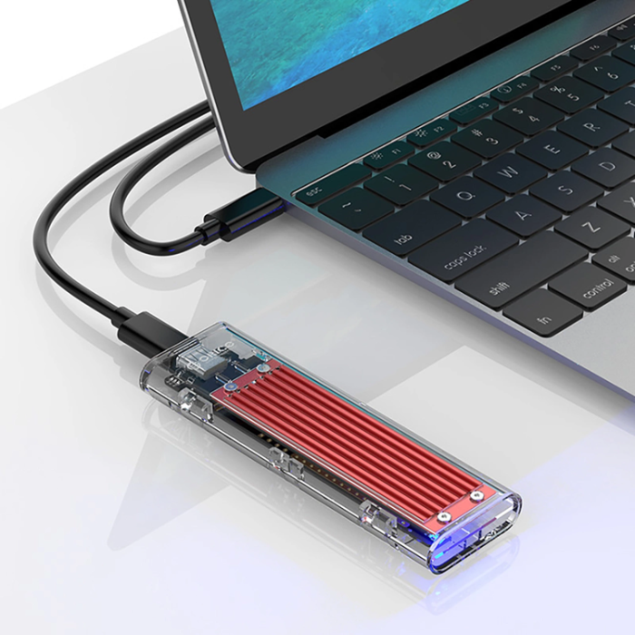 ORICO - Orico Diskenhet M.2 NVME till USB-C 10Gb/s TCM2-C3 - Röd