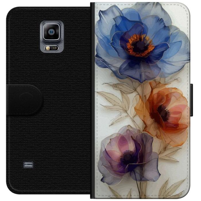 iSecrets - Plånboksfodral till Samsung Galaxy Note 4 med Silkesblommor